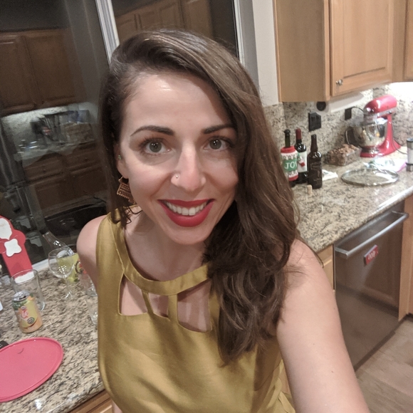 Maeve Anthropologie Gold Sleeveless Dress - Picture 3 of 4